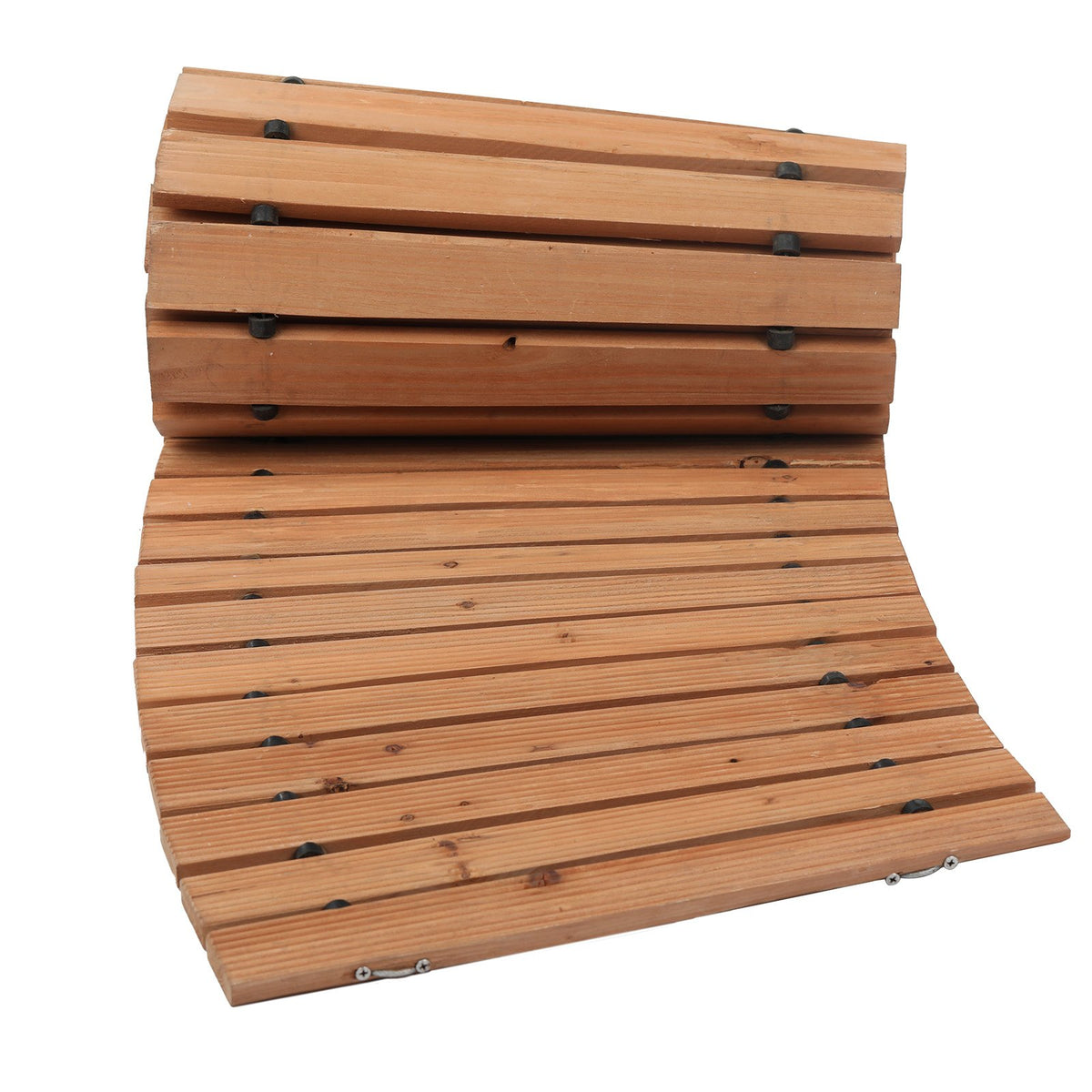 Roll-Out Cedar Garden Pathway — Straight & Curved Walkway