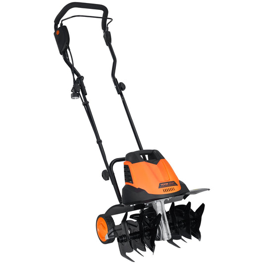 V12 Amp Electric Garden Tiller - 18" Width, 4" Depth Cultivator