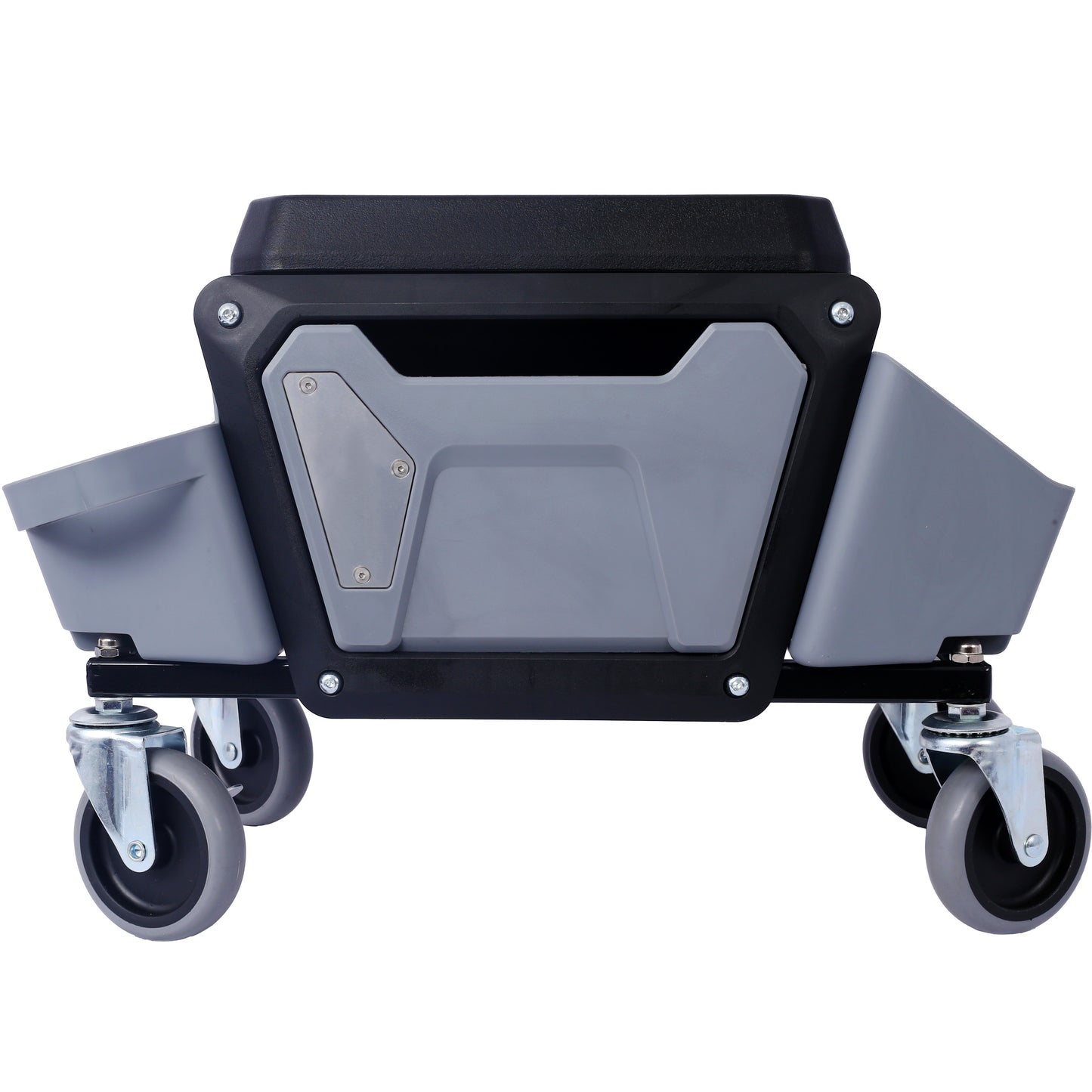 Heavy Duty Mechanic Stool with Wheels - 330 Lbs Rolling Garage Seat