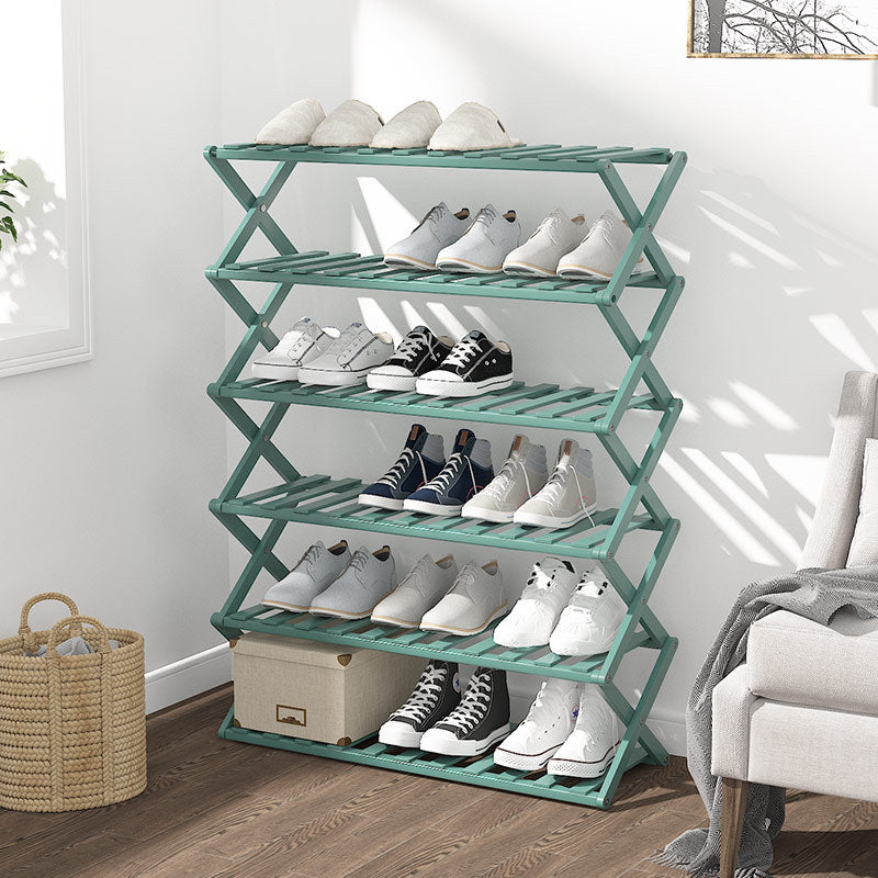 4-Tier Foldable Bamboo Plant Stand, 26.8 Inches Wide