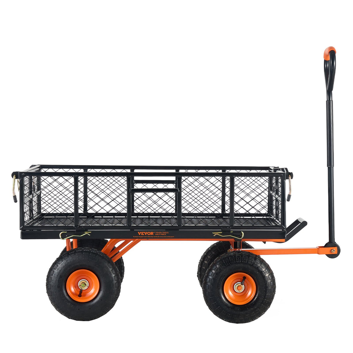 400 LB Garden Dump Cart with 180° Adjustable Handle