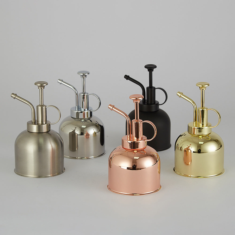 Stainless Steel Plant Mister, 300 ml Hand-Pump Spray Bottle