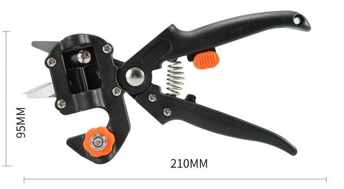 3-Blade Grafting Tool – U, V & Ω Cut, SK-5 Steel, Fruit Trees & Garden Plants