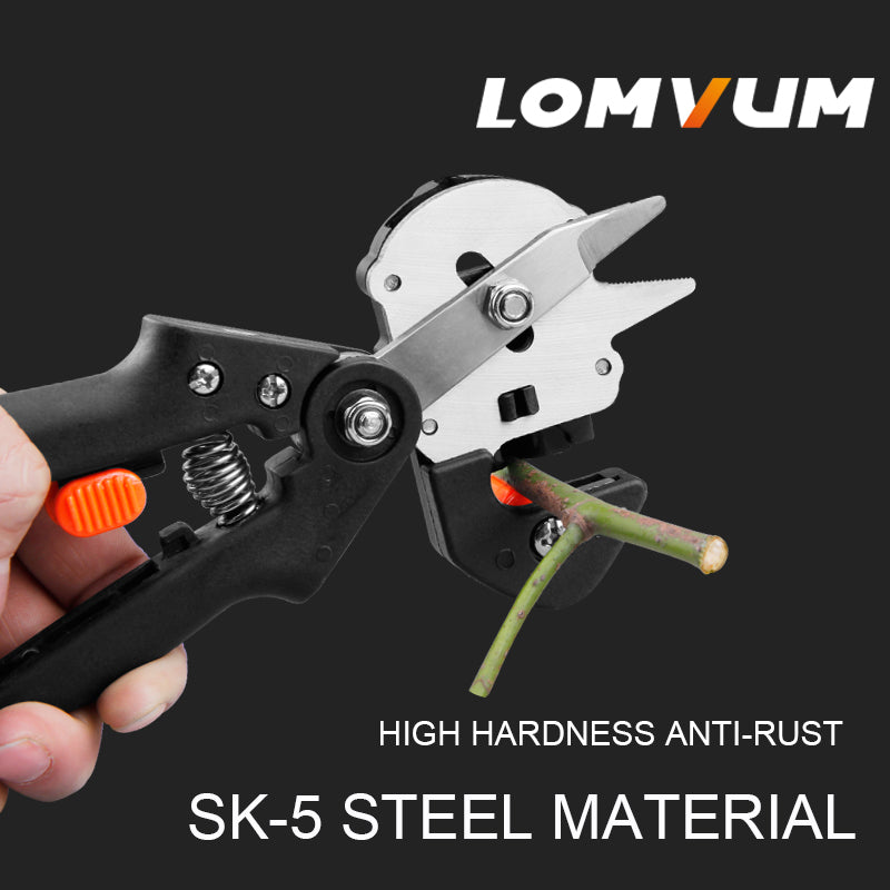 3-Blade Grafting Tool – U, V & Ω Cut, SK-5 Steel, Fruit Trees & Garden Plants