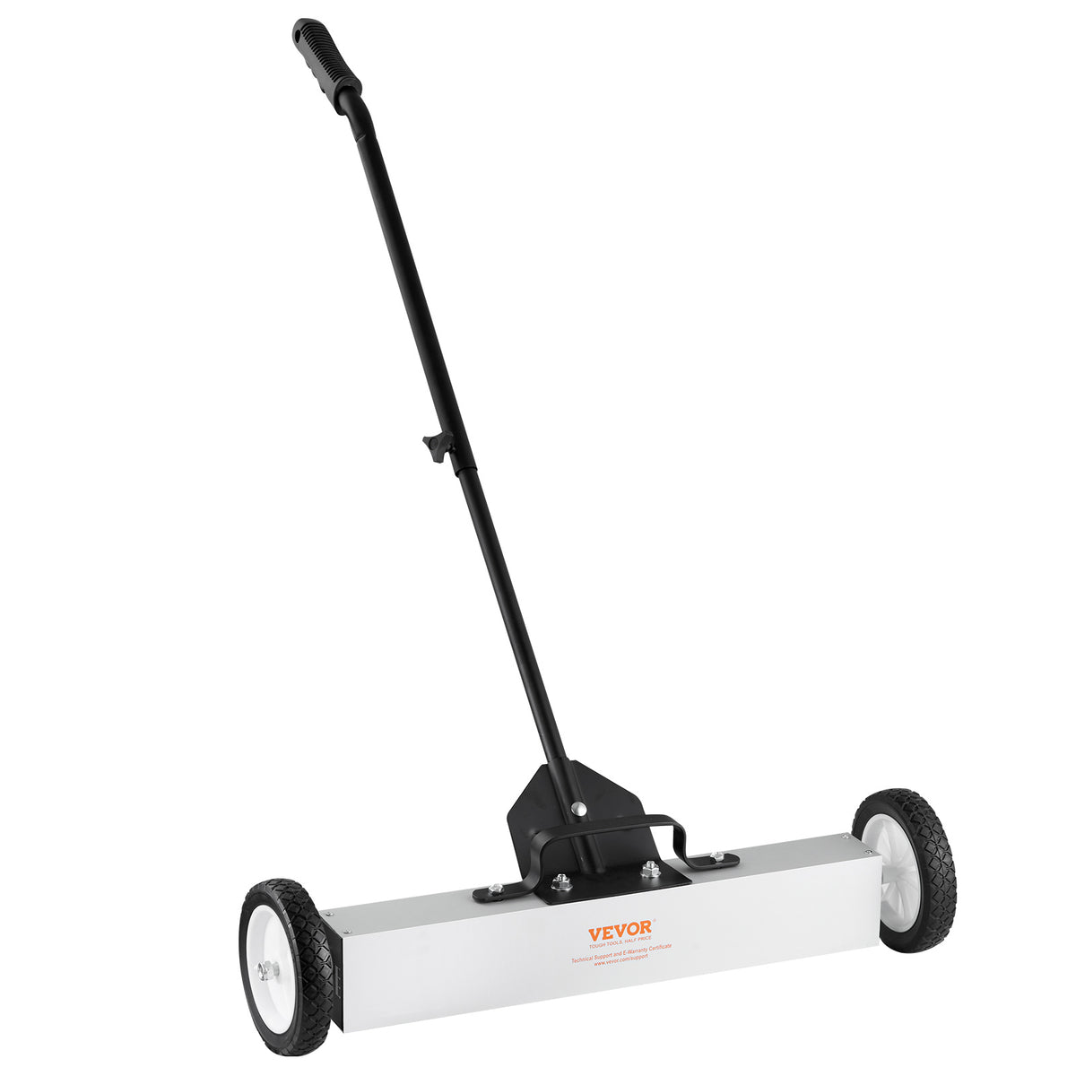 Magnetic Sweeper 50lb 24-Inch Rolling Push-Type with Telescoping Handle