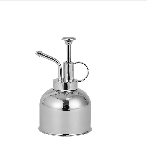 Stainless Steel Plant Mister, 300 ml Hand-Pump Spray Bottle