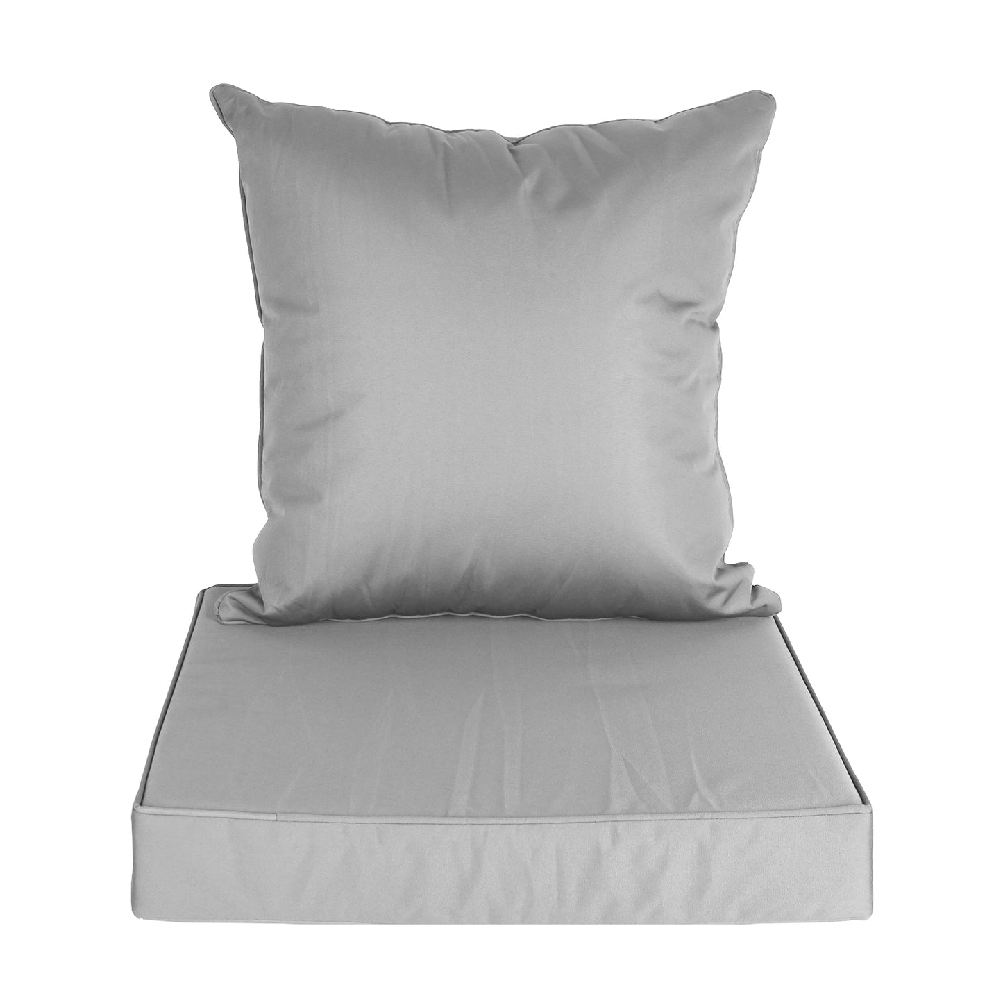 Outdoor Deep Seat Cushion & Back Pillow Set – Waterproof, UV-Resistant, 4 Colors - Rooted Supplies