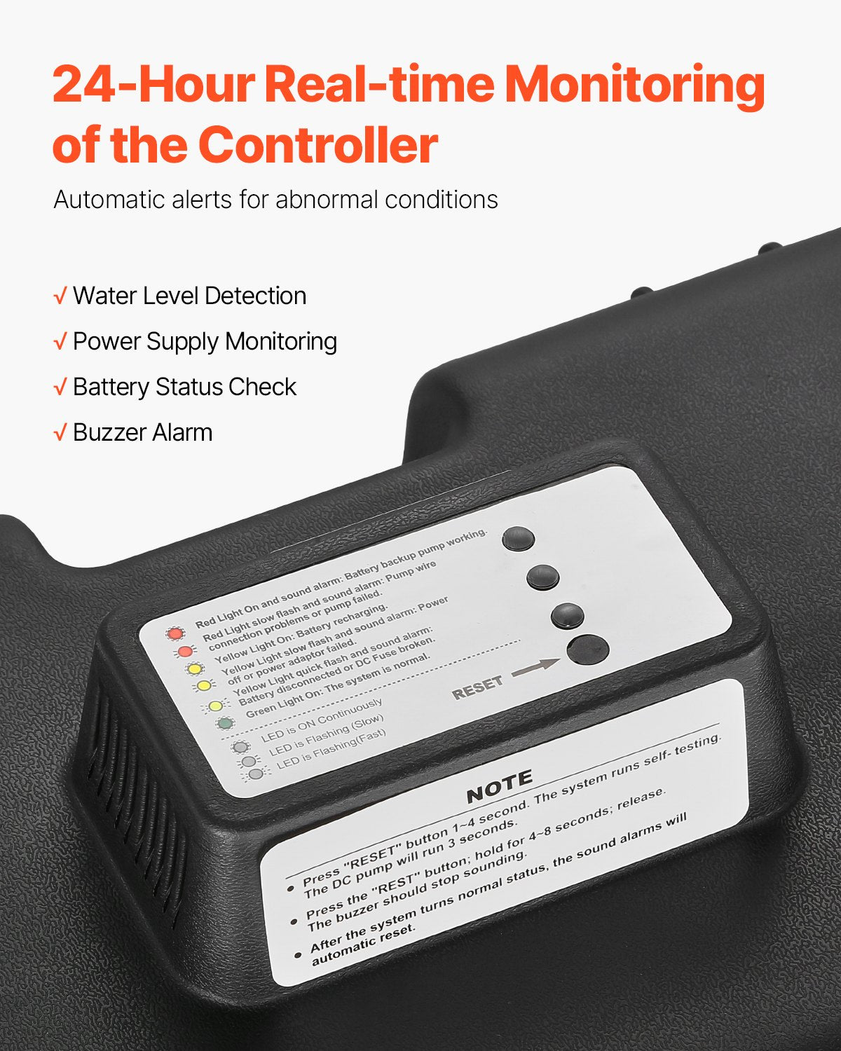 2000 GPH Battery Backup Sump Pump System with Smart Controller