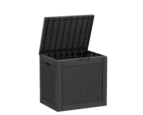 31-Gallon Lockable Deck Box β Waterproof Resin Outdoor Storage