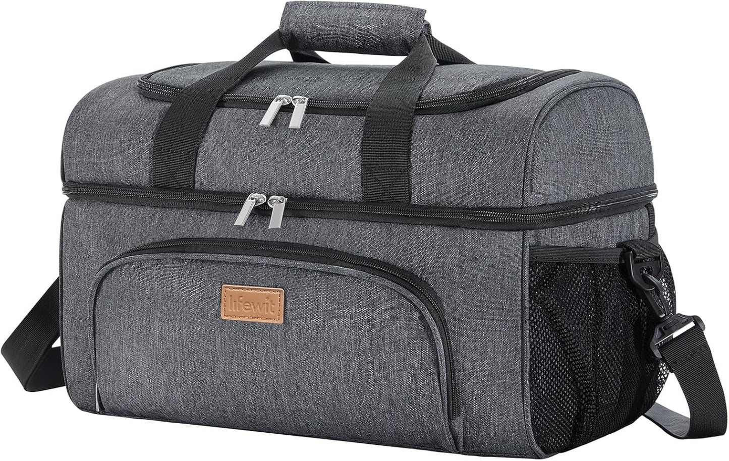 Large Cooler Bag Insulated Lunch Bag Lightweight Portable Cool Bag Double Layer for Picnic, Beach, Work, Trip