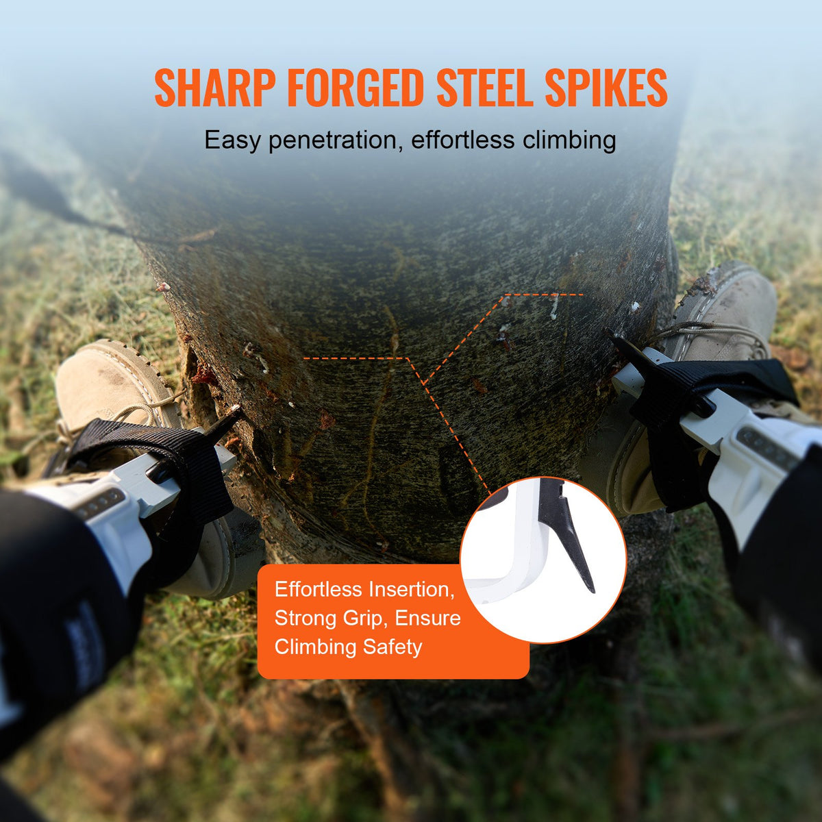 Tree Climbing Spikes – Aluminum Arborist Gear, 350 LB Capacity