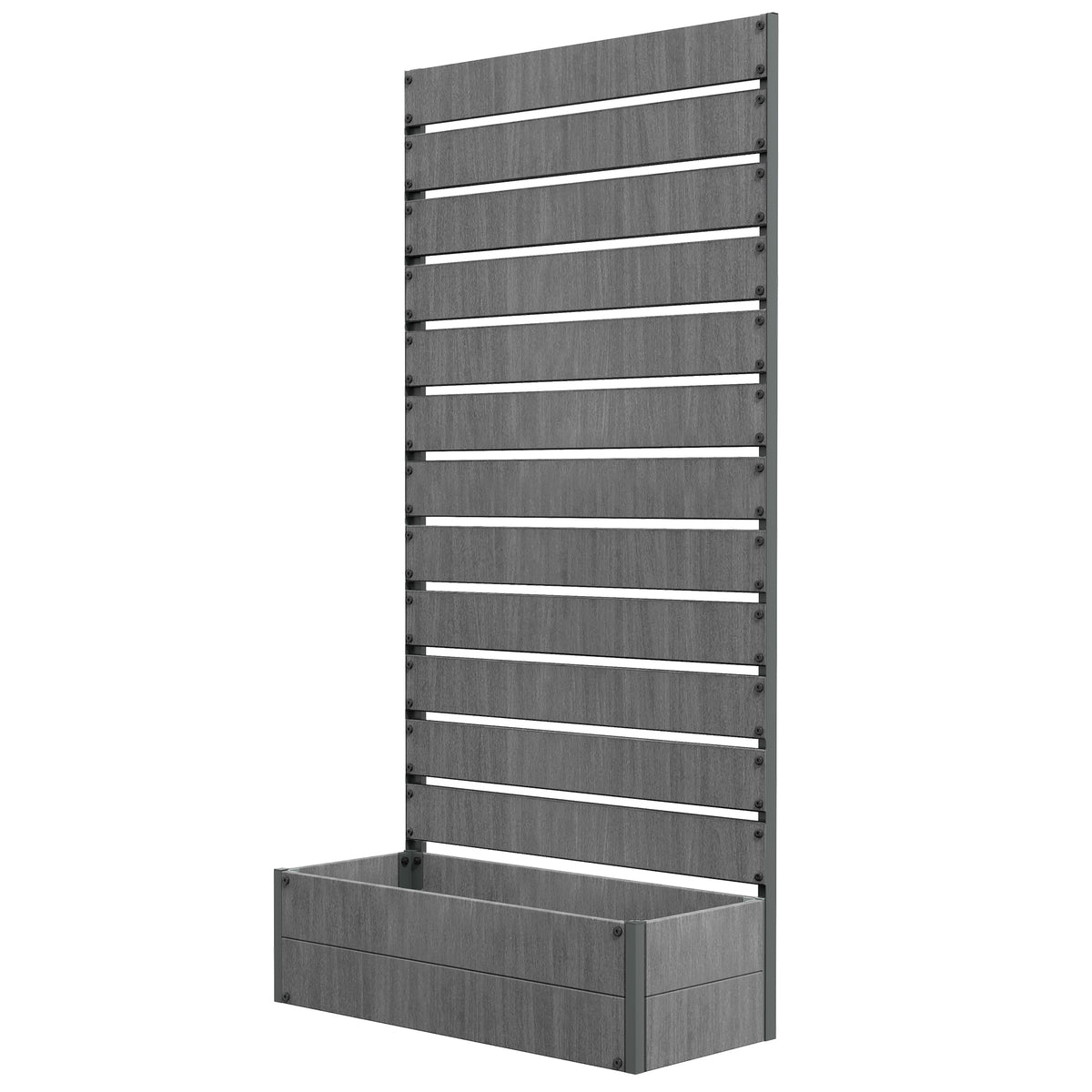 Raised Garden Bed with Trellis, 70.75" Climbing Plant Screen