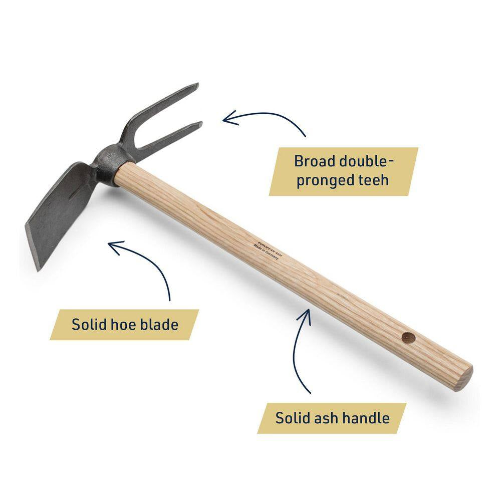 18 in Cultivator and 2-Prong Hoe Garden Tool