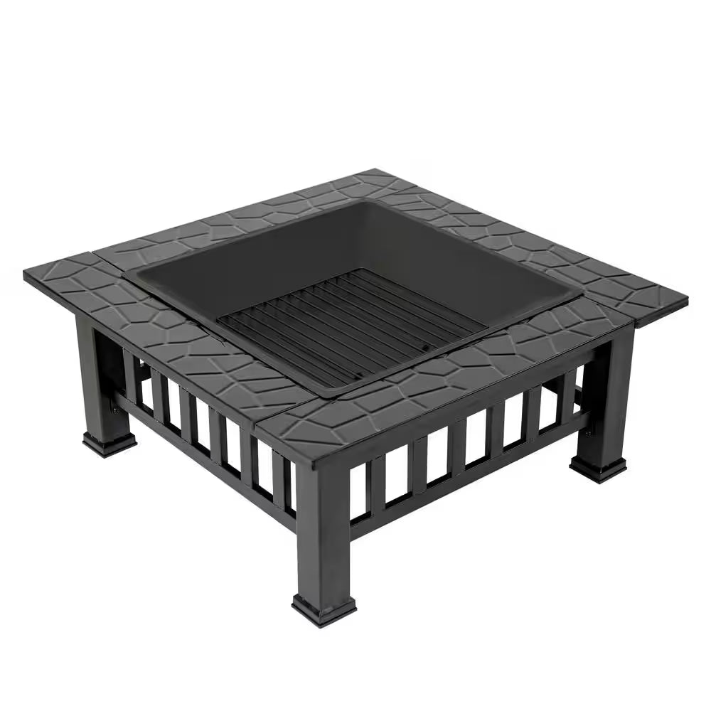Durango 32 In. X 16.9 In. Square Steel Charcoal Fire Pit
