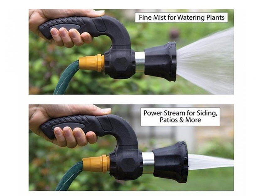 High Pressure Hose Nozzle with 5 Spray Settings - Heavy Duty Garden Hose Sprayer
