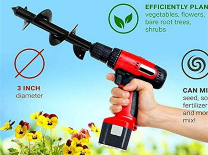 Garden Auger Drill Bit for Planting, 3 Size Options