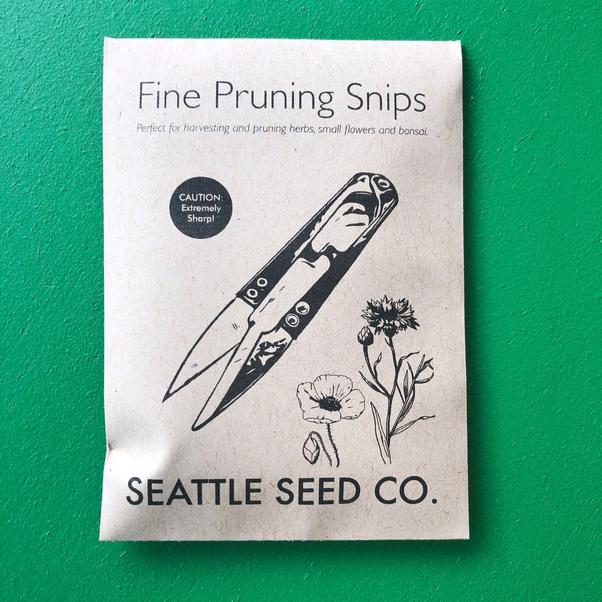 Stainless Steel Precision Herb Snips - Sharp Garden Trimming Scissors