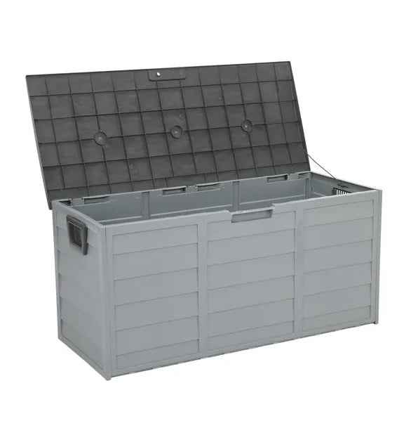 75-Gallon Outdoor Storage Deck Box with Wheels & Lockable Lid
