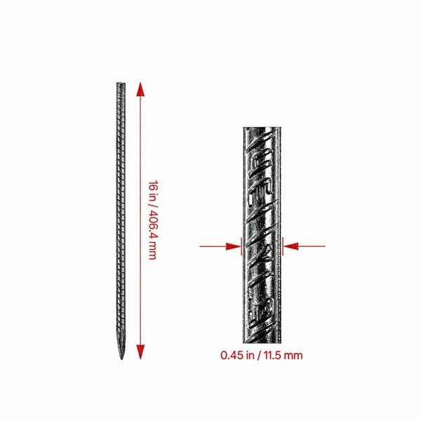 16-Pack Yard & Garden Rebar Stakes, 16-Inch Anchors