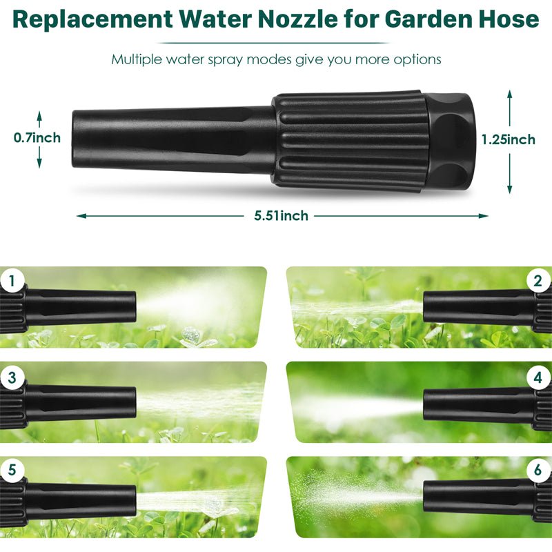 Stainless Steel Metal Garden Hose — Kink Free, 10-Pattern Spray Nozzle, 2 Nozzles | 50FT & 100FT - Rooted Supplies