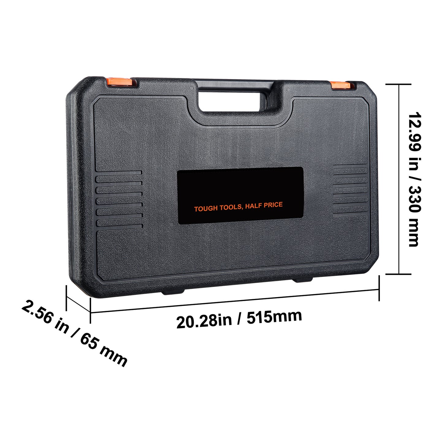 VEVOR 34-Piece 1/2" Drive Deep Impact Socket Set – Metric 8-36mm Cr-Mo Steel