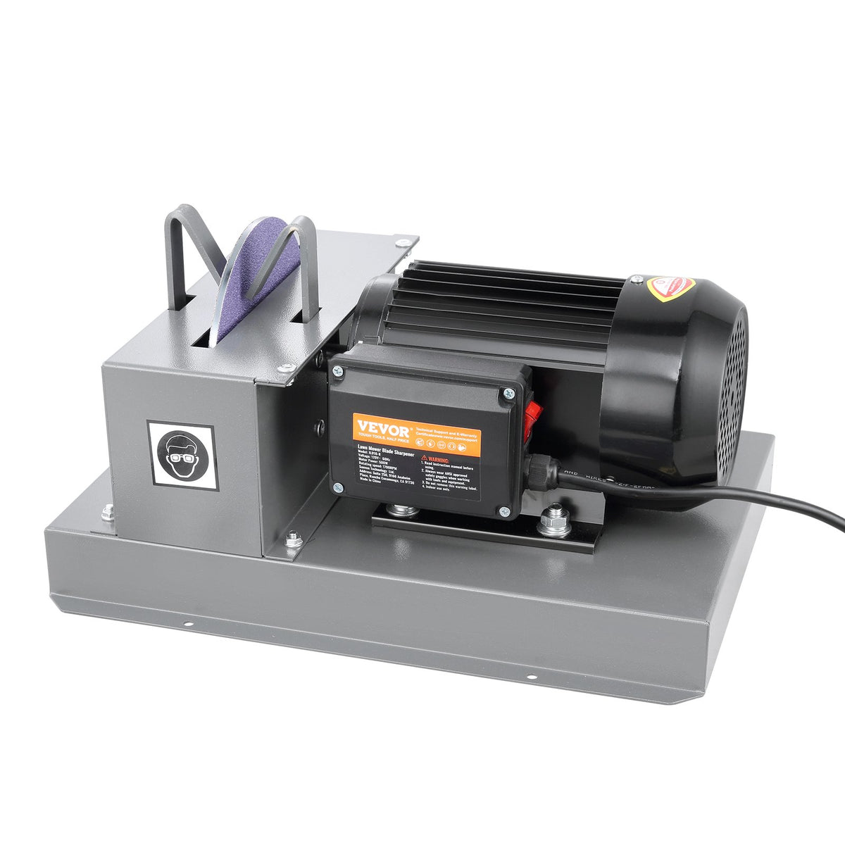 500W Lawn Mower Blade Sharpener with 7" Ceramic Wheel