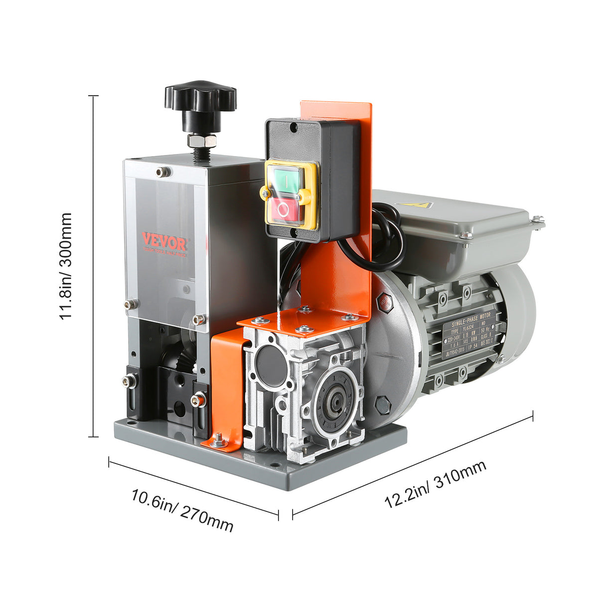 Motorized Wire Stripper Machine – 180W Electric, Strips Up to 60 Ft Per Minute
