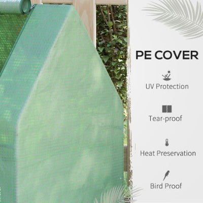 Galvanized Raised Garden Bed with Greenhouse Cover - 50" x 37.5" x 36.25" - Green
50 X 37.5 X 36.25, Green