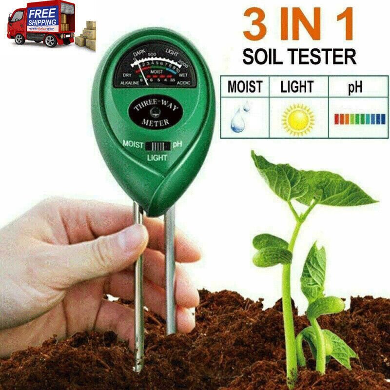 3-in-1 Soil Meter – pH, Moisture & Light Tester, No Batteries, Indoor & Outdoor - Rooted Supplies