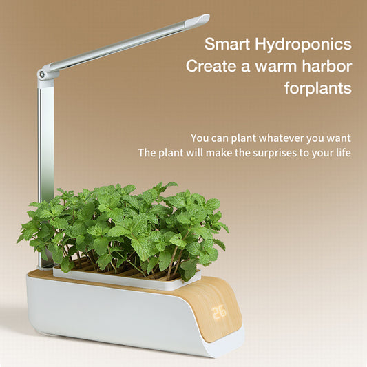 Hydroponic Indoor Garden System with LED Grow Lights - 30cm Planter