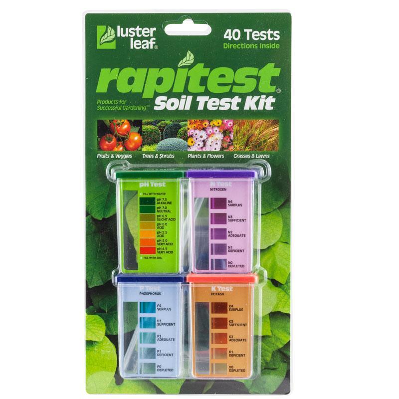 Soil Test Kit for pH, Nitrogen, Phosphorus & Potassium, 40 Tests