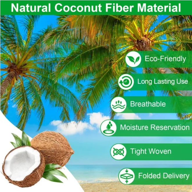 Coconut Coir Trough Liner 3-Pack for Window Boxes, 36 in