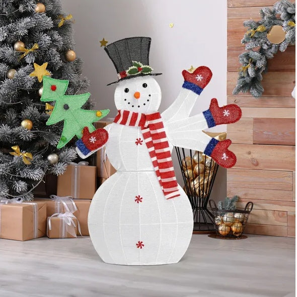 LED Lighted Snowman Christmas Decoration - 170 Lights Outdoor Yard Display