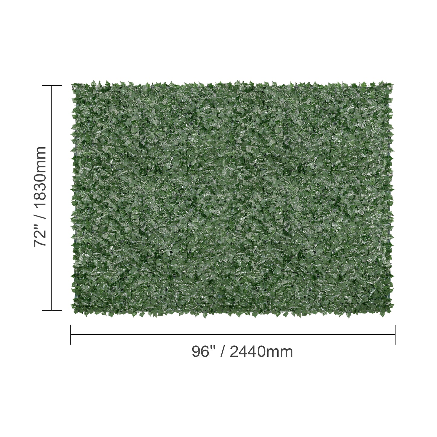 Artificial Ivy Privacy Fence Screen 96x72" Outdoor Greenery Panel