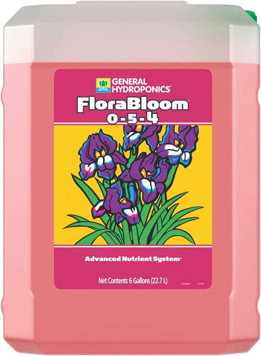 Florabloom 0-5-4 Advanced Nutrient System to Provide Nutrients for Reproductive Growth, 6 Gal