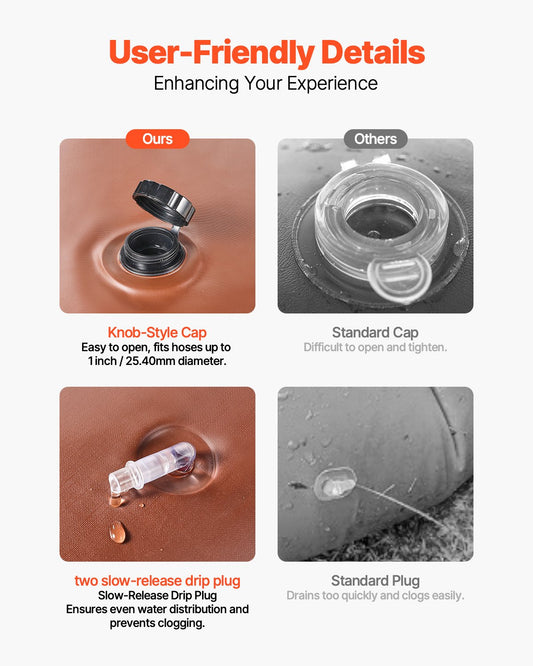 16-Gallon Slow Release Tree Watering Bags - 4 Pack for Deep Root Irrigation