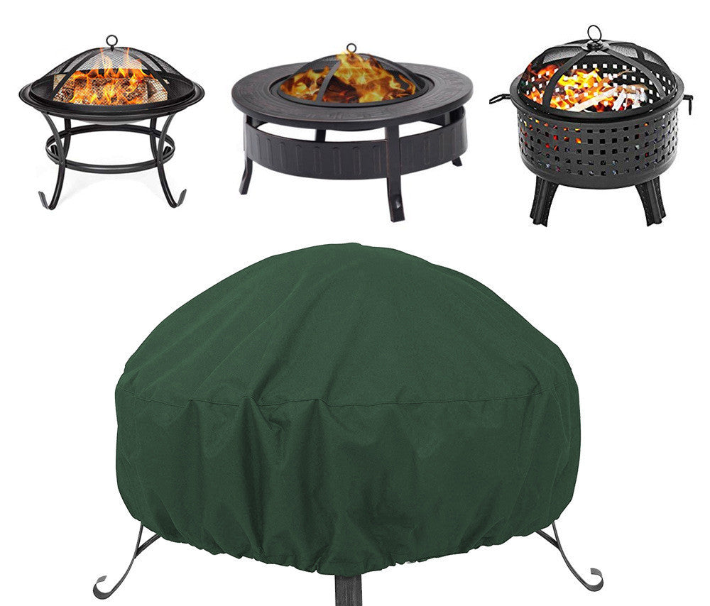 Waterproof Fire Pit Cover - Heavy-Duty Outdoor Fireplace Protection (34"-48")
