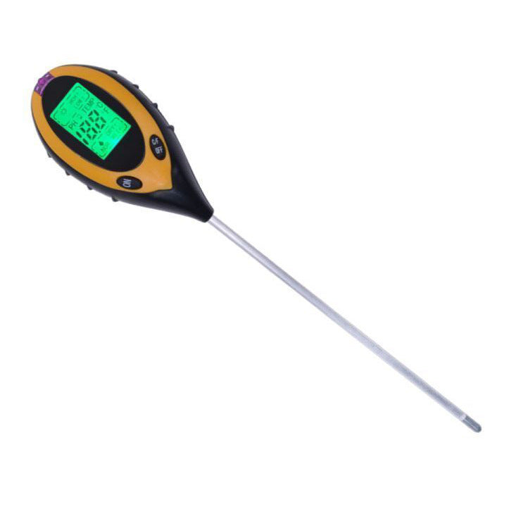 4-in-1 Digital Soil Tester - pH Moisture Temperature Sunlight Meter