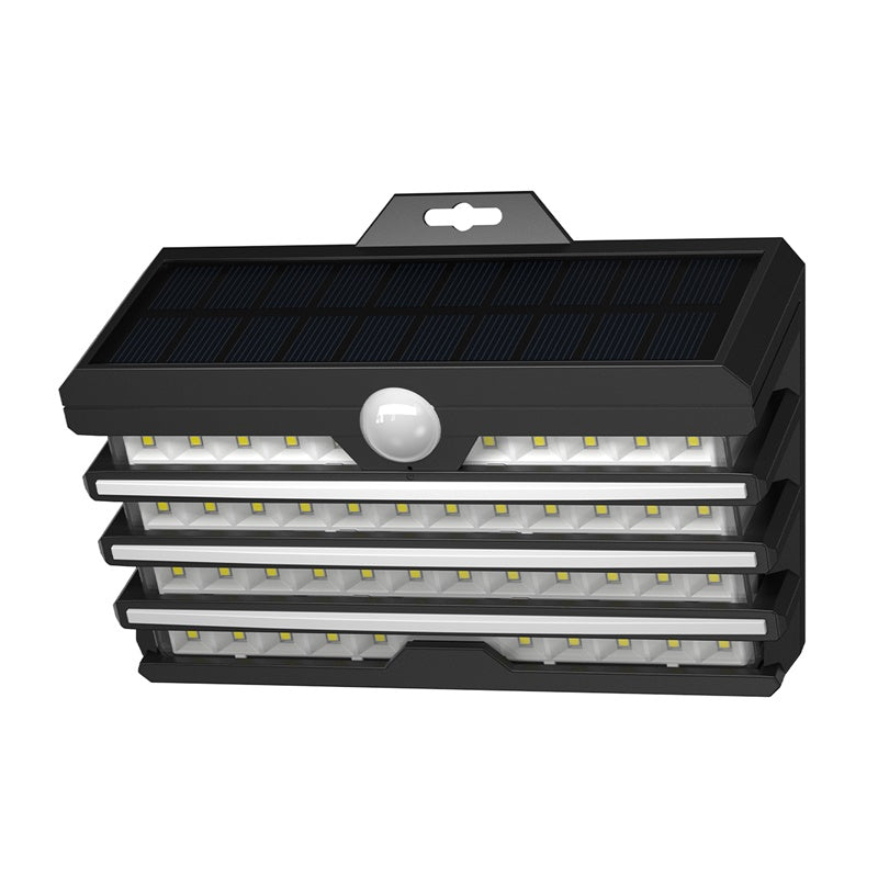 Solar Motion Sensor Light 2600LM - 180° Three-Panel Security Flood Light