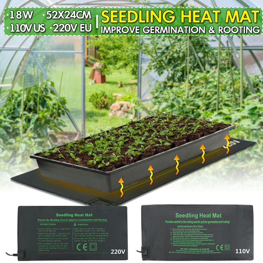 Seedling Heat Mat for Faster Germination - Waterproof Heating Pad
