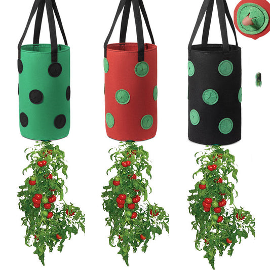 Hanging Strawberry Grow Bag with 13 Planting Pockets - Vertical Garden Planter