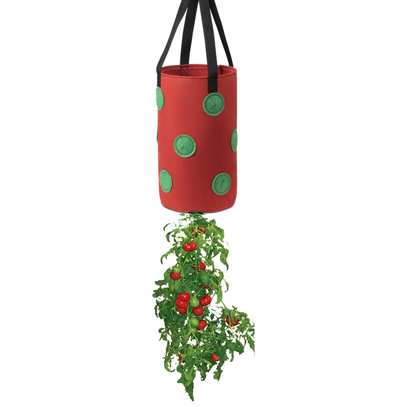 Hanging Strawberry Grow Bag with 13 Planting Pockets - Vertical Garden Planter