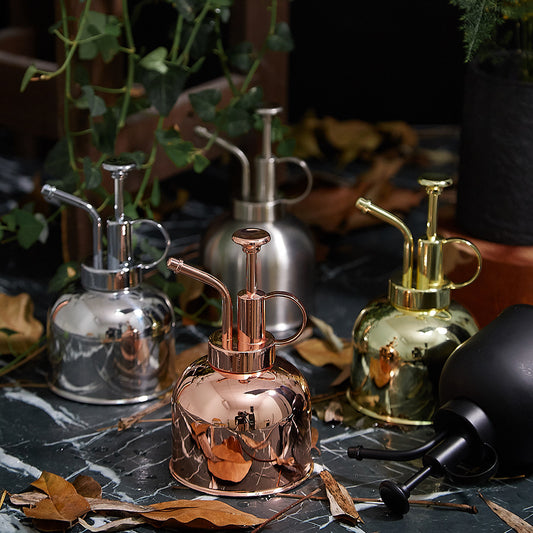 Stainless Steel Plant Mister Spray Bottle - Vintage Style Watering Can