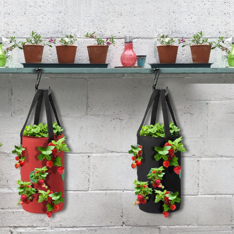 Hanging Strawberry Grow Bag with 13 Planting Pockets - Vertical Garden Planter