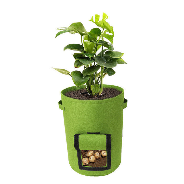 10 Gallon Fabric Potato Grow Bags with Harvest Window for Patios, Balconies, and Small Gardens