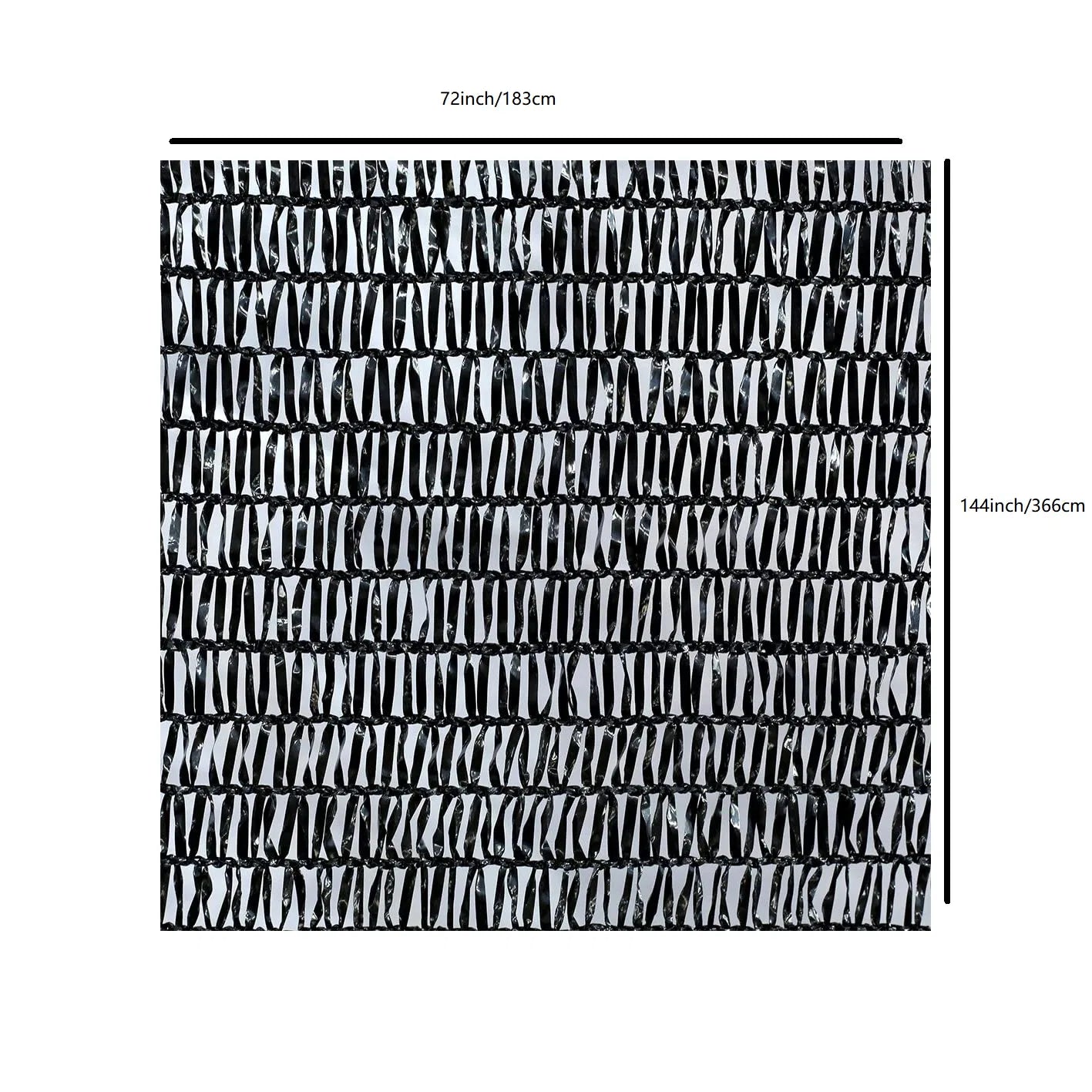40% UV Shade Cloth with Grommets for Garden, Patio and Greenhouse, 6x12 ft