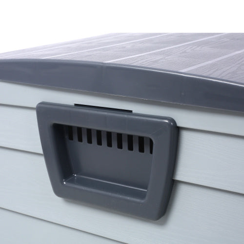 75-Gallon Resin Deck Box with Wheels – Weatherproof Outdoor Storage