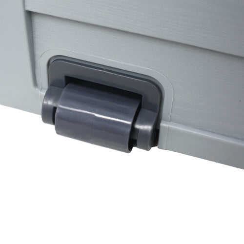 75-Gallon Resin Deck Box with Wheels – Weatherproof Outdoor Storage