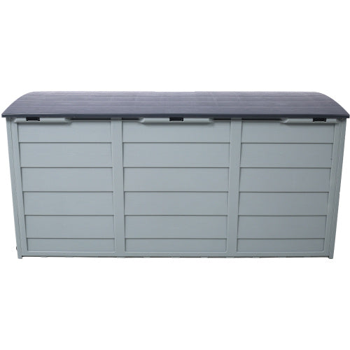 75-Gallon Resin Deck Box with Wheels – Weatherproof Outdoor Storage