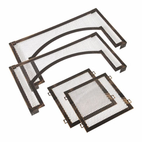 37" Rectangular Metal Outdoor Wood Burning Fireplace